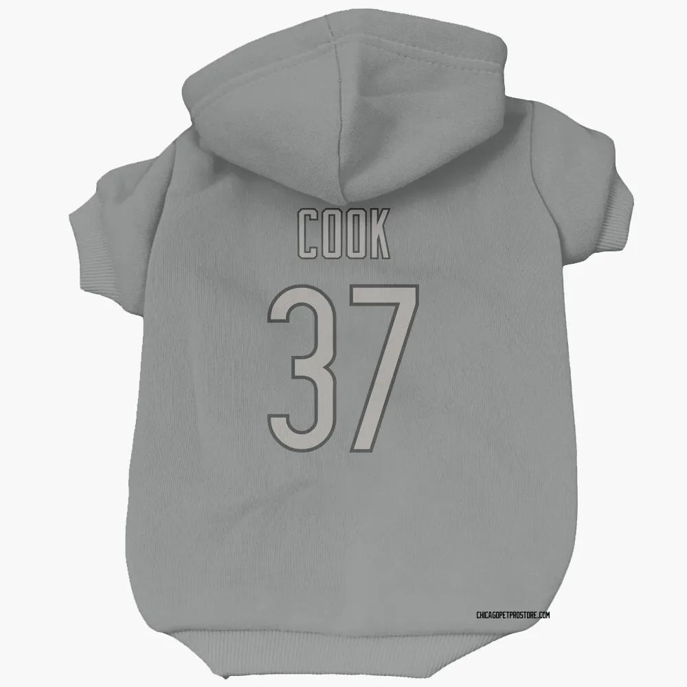 Chicago Bears Alex Cook Charcoal Pet Hoodie for Dog & Cat