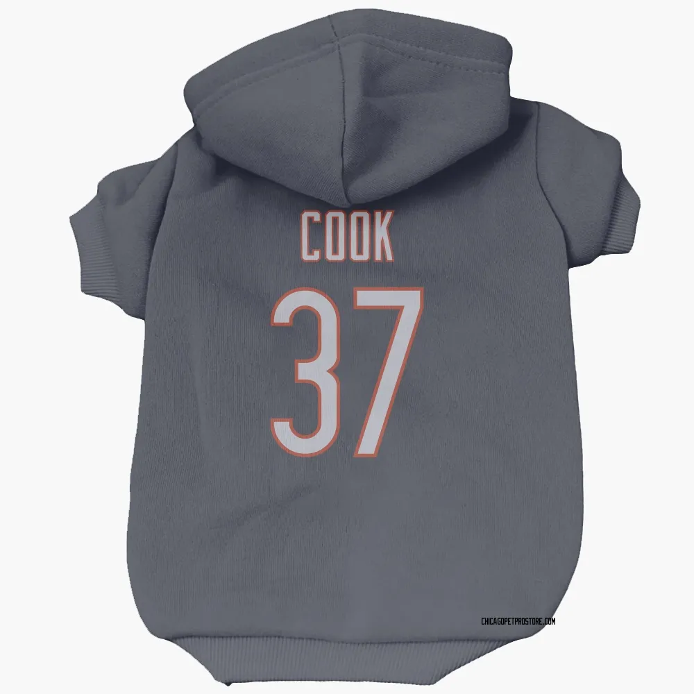 Chicago Bears Alex Cook Navy Pet Hoodie for Dog & Cat
