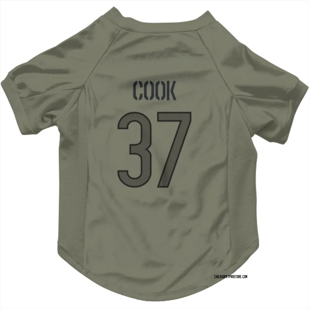 Chicago Bears Alex Cook Olive Pet Jersey for Dog & Cat