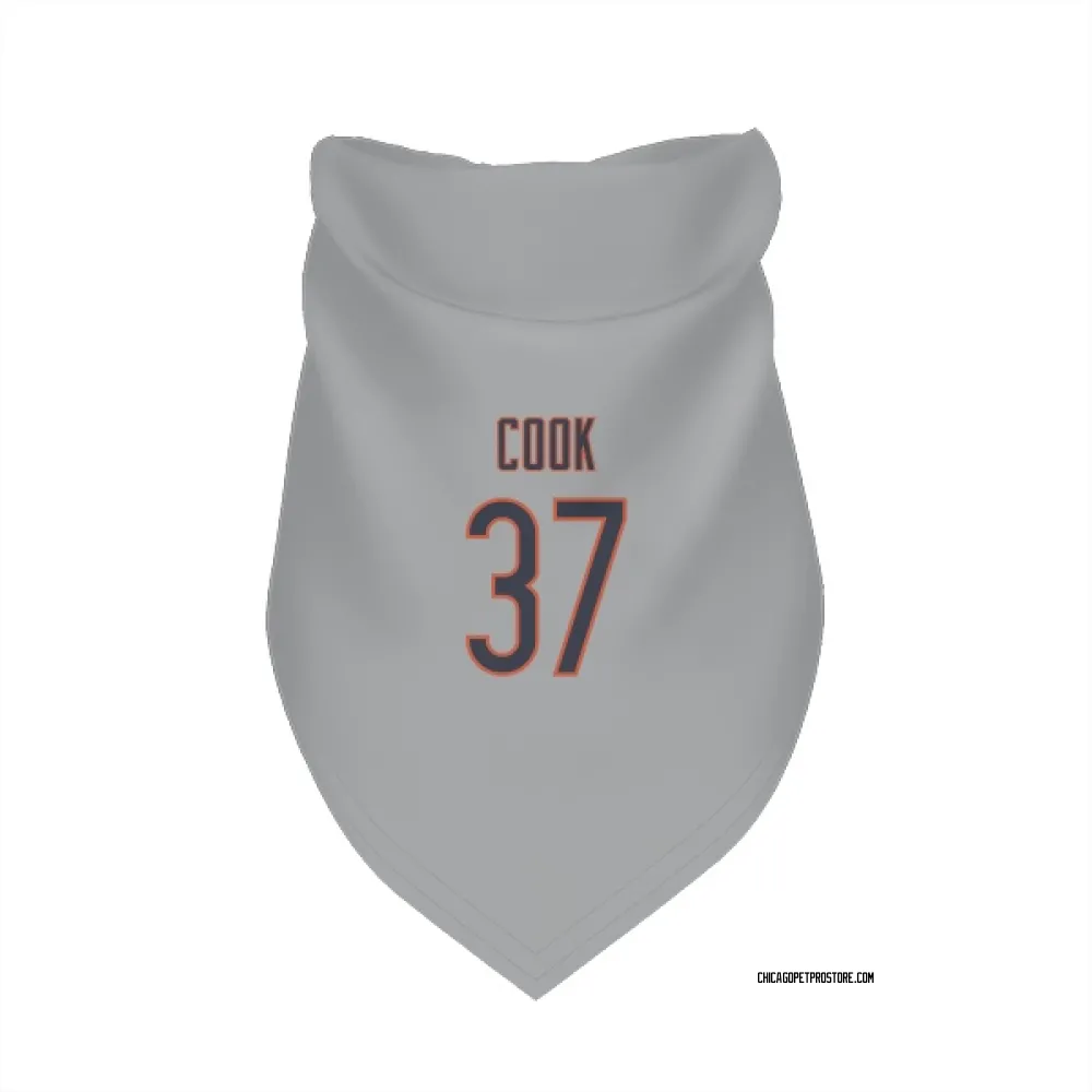 Chicago Bears Alex Cook Silver Pet Bandana for Dog & Cat