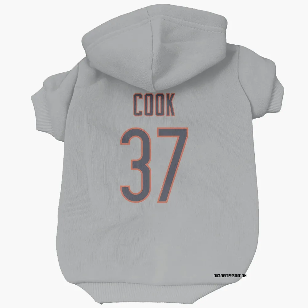 Chicago Bears Alex Cook Silver Pet Hoodie for Dog & Cat