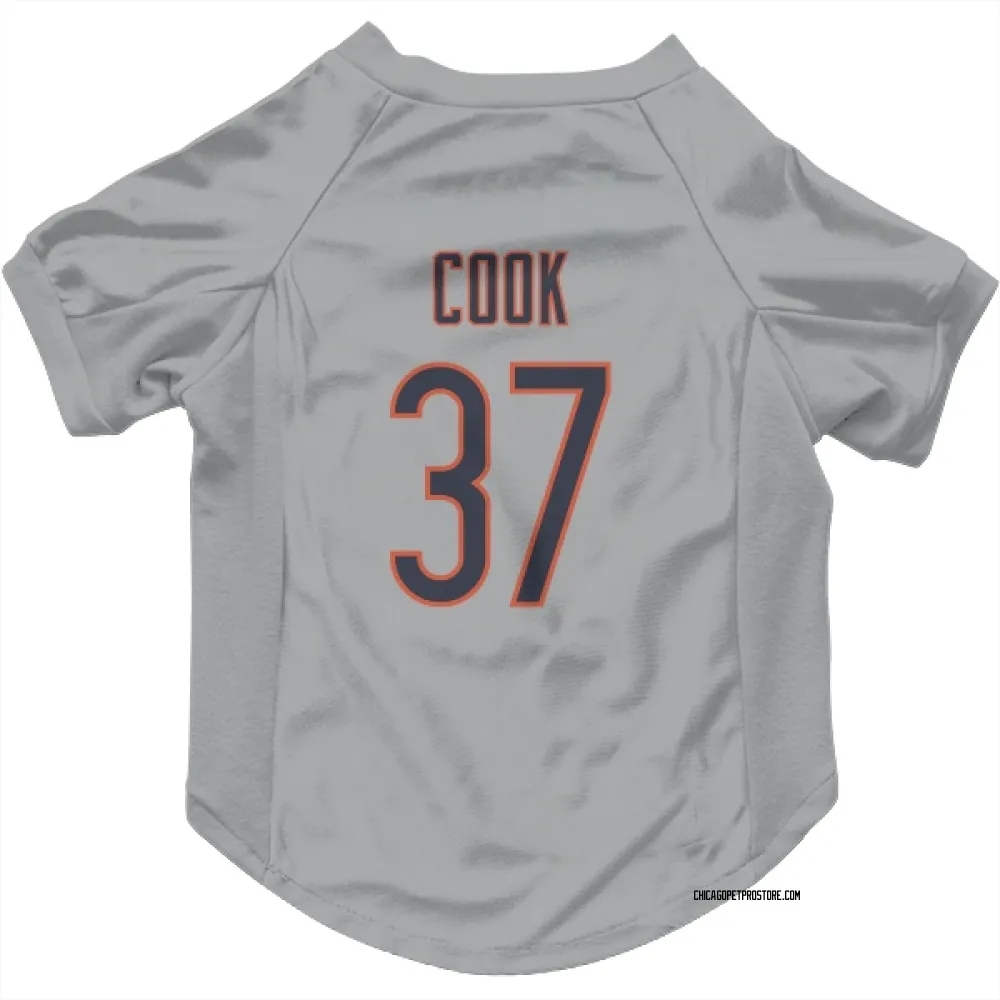 Chicago Bears Alex Cook Silver Pet Jersey for Dog & Cat