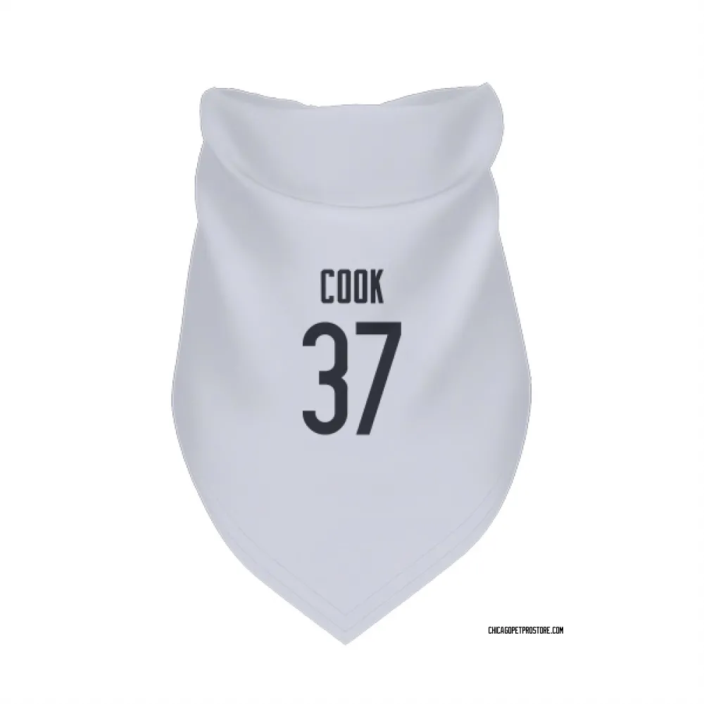 Chicago Bears Alex Cook White Pet Bandana for Dog & Cat