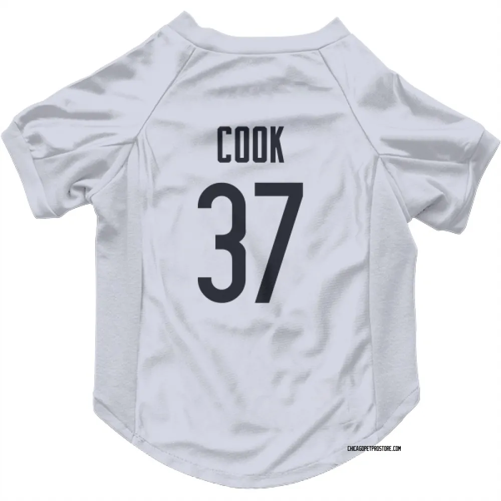 Chicago Bears Alex Cook White Pet Jersey for Dog & Cat