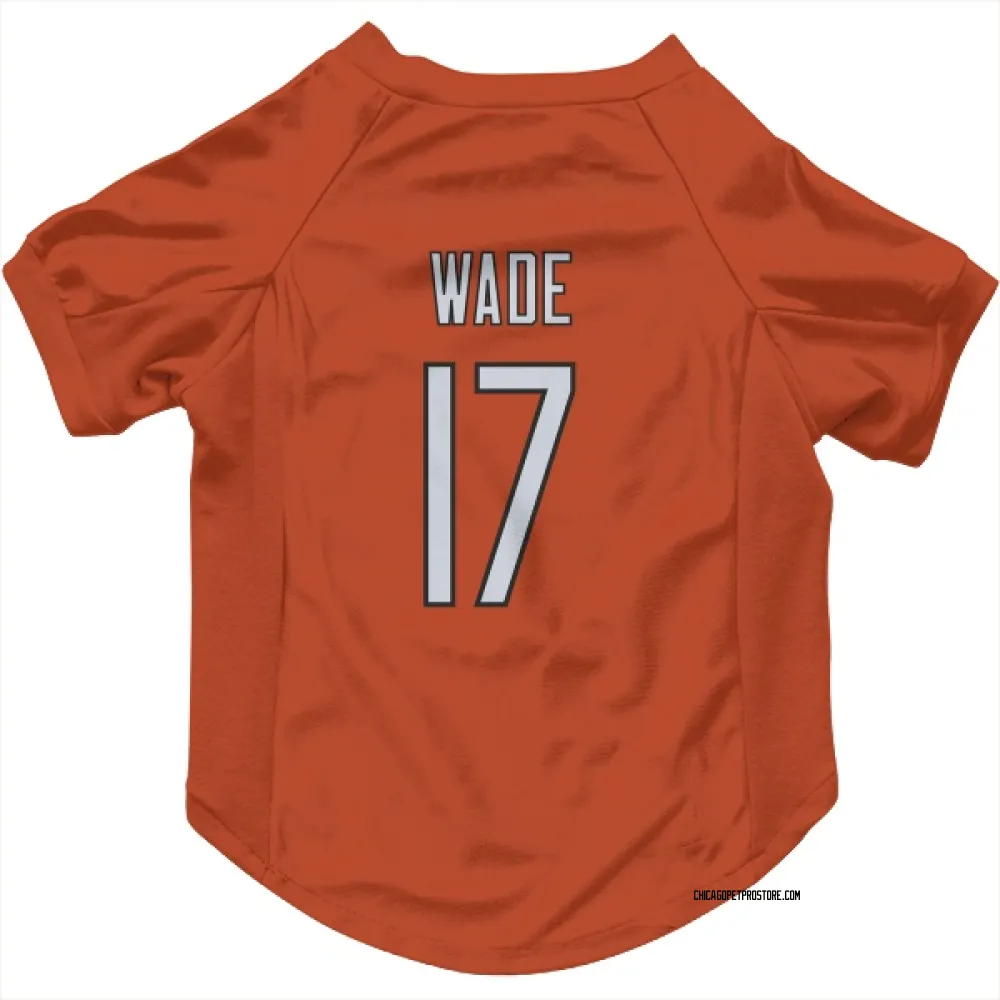 Chicago Bears Barrington Wade Orange Pet Jersey for Dog & Cat