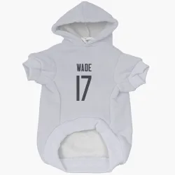Chicago Bears Barrington Wade White Pet Hoodie for Dog & Cat