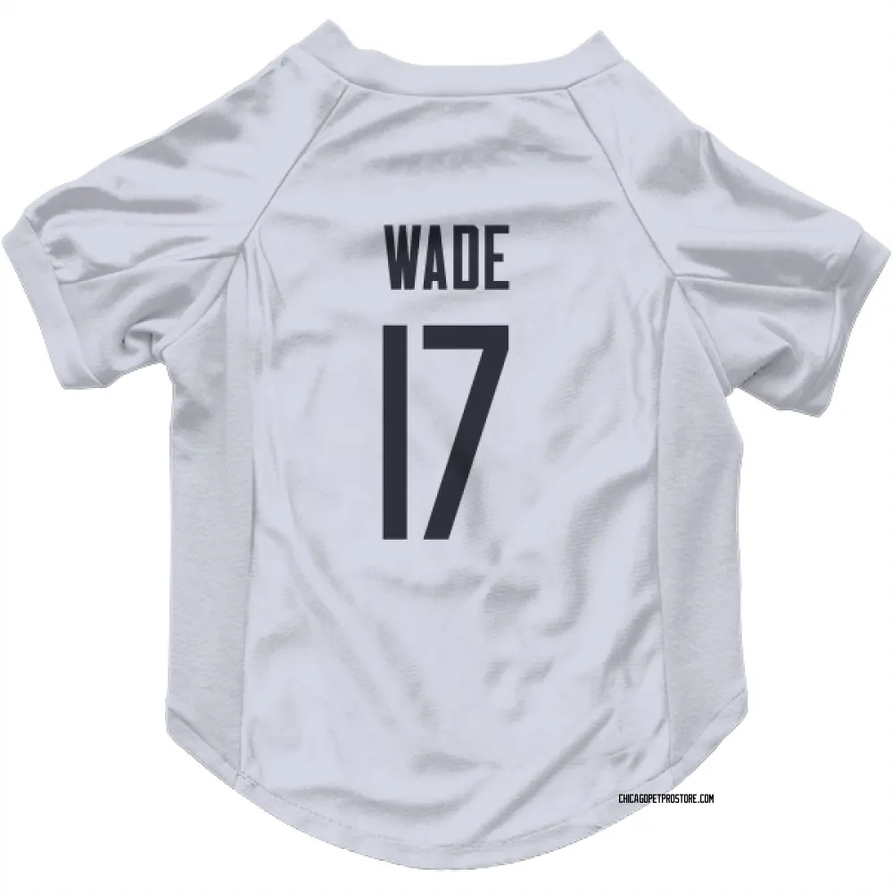 Chicago Bears Barrington Wade White Pet Jersey for Dog & Cat