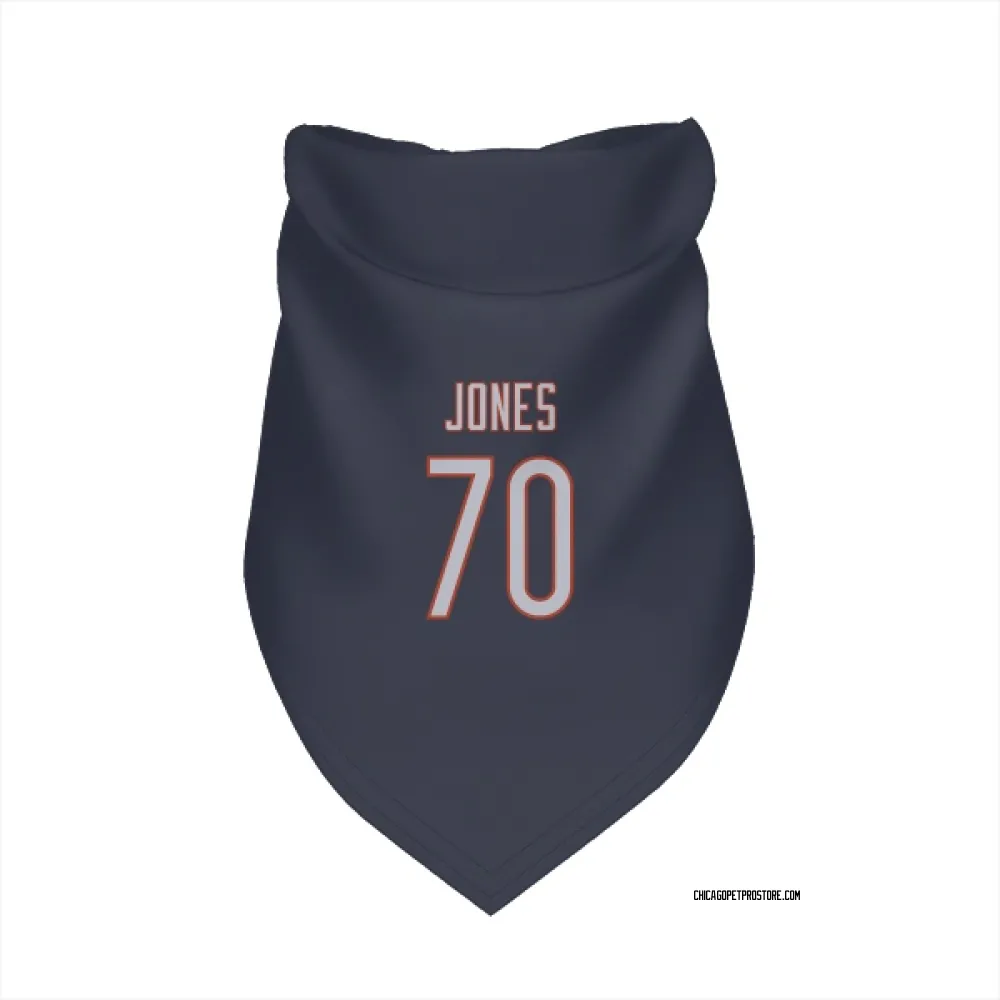 Chicago Bears Braxton Jones Navy Pet Bandana for Dog & Cat