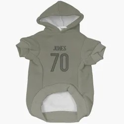 Chicago Bears Braxton Jones Olive Pet Hoodie for Dog & Cat