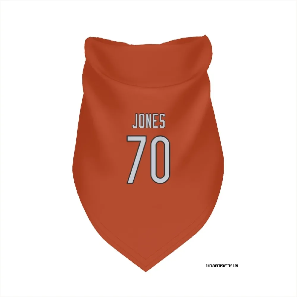 Chicago Bears Braxton Jones Orange Pet Bandana for Dog & Cat