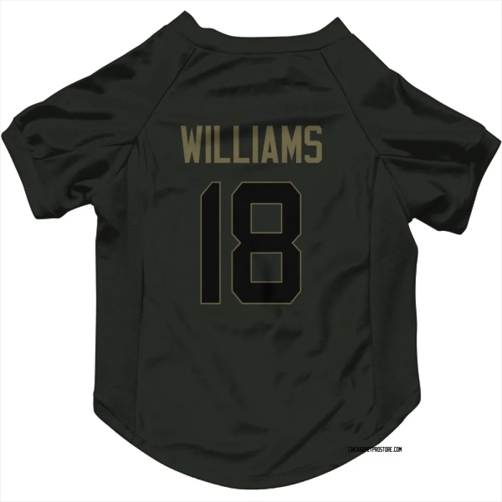 Chicago Bears Caleb Williams Black Service Pet Jersey for Dog & Cat