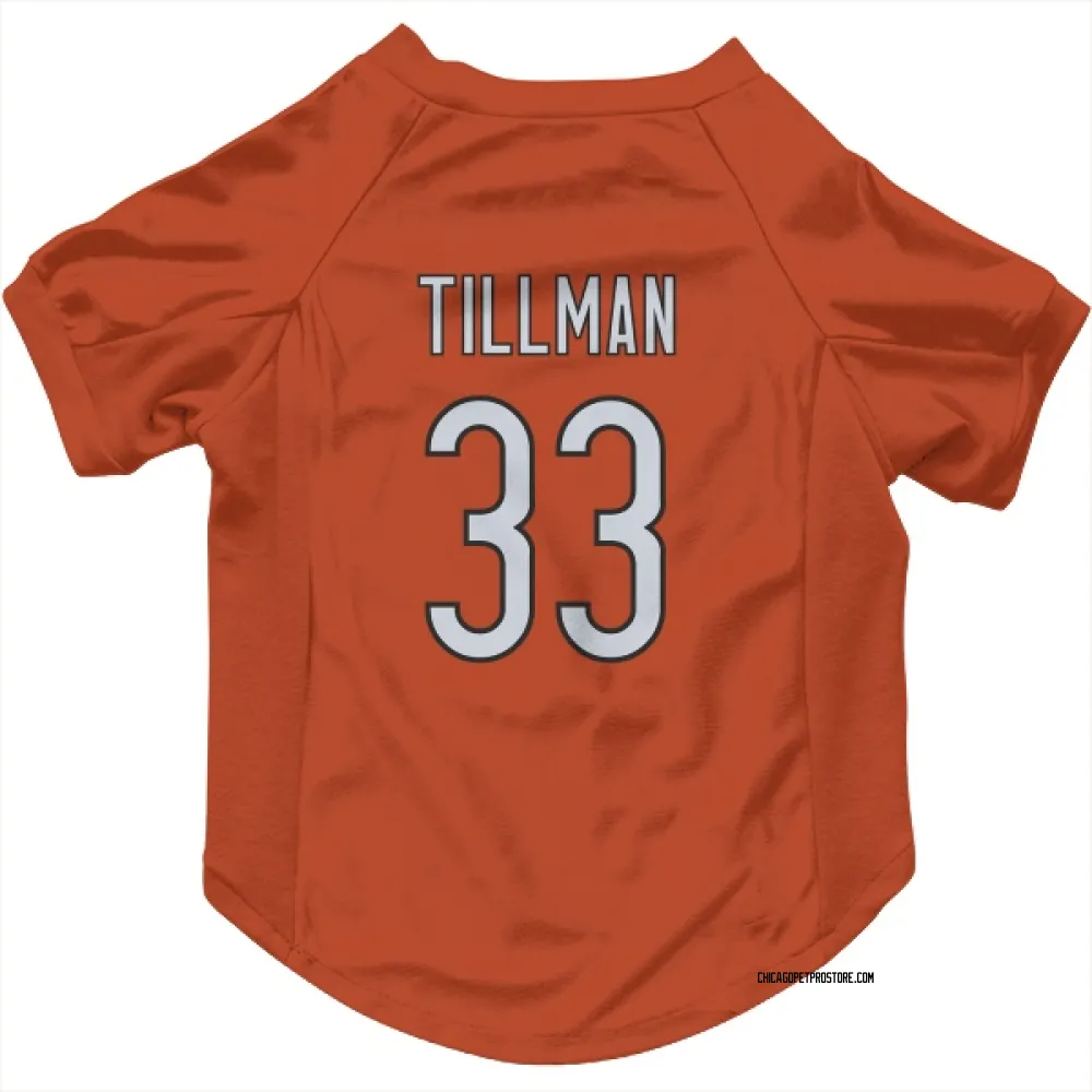 Chicago Bears Charles Tillman Orange Pet Jersey for Dog & Cat