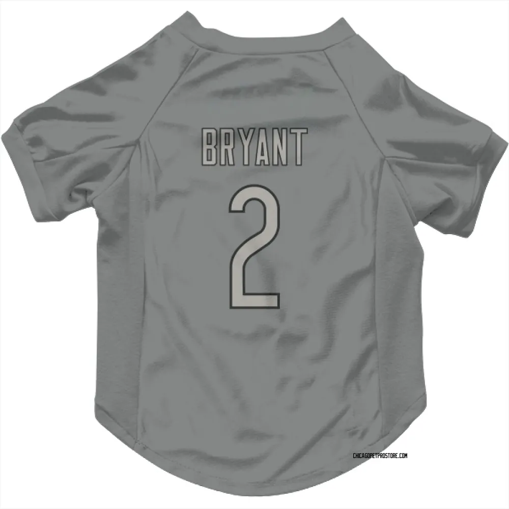 Chicago Bears Coby Bryant Charcoal Pet Jersey for Dog & Cat