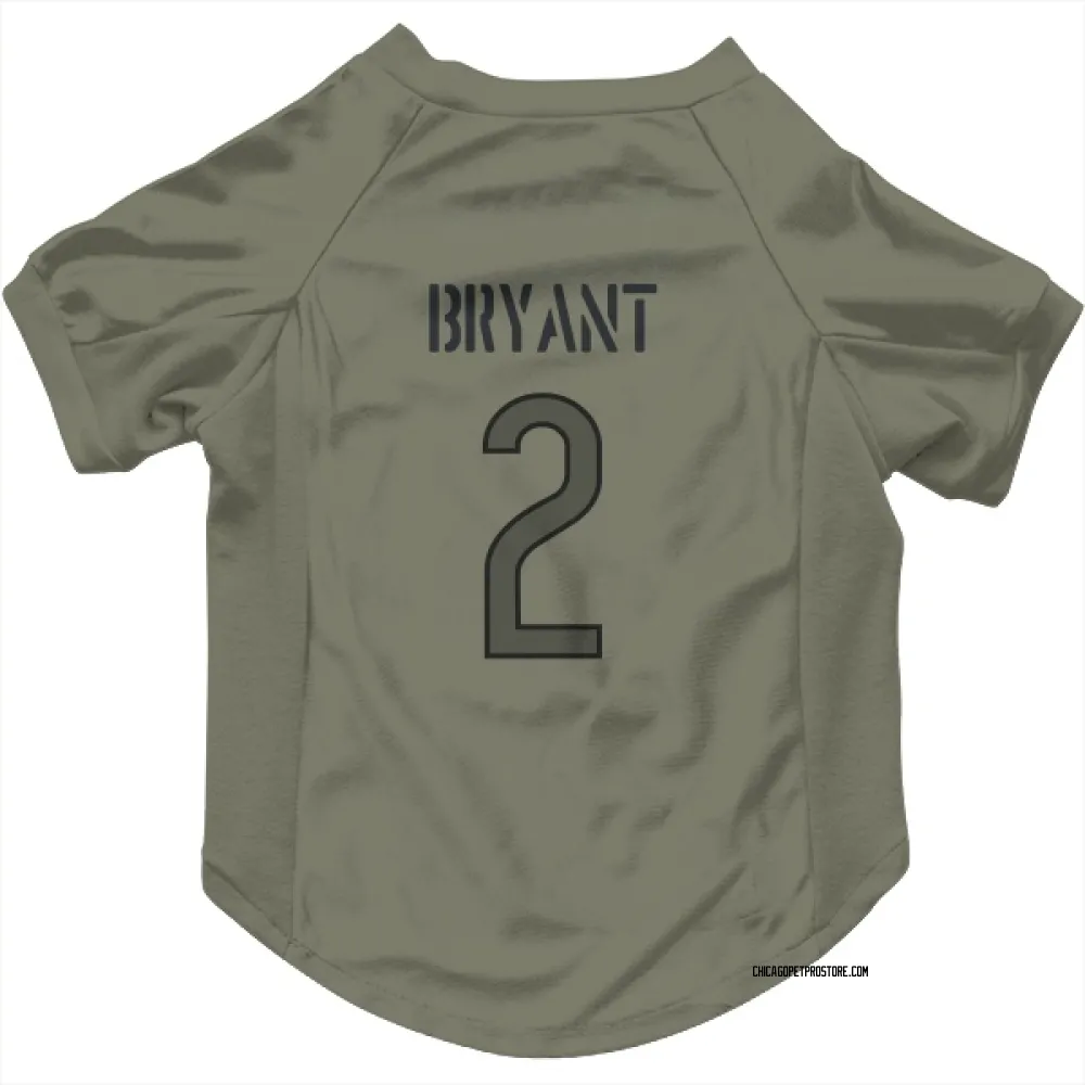 Chicago Bears Coby Bryant Olive Pet Jersey for Dog & Cat