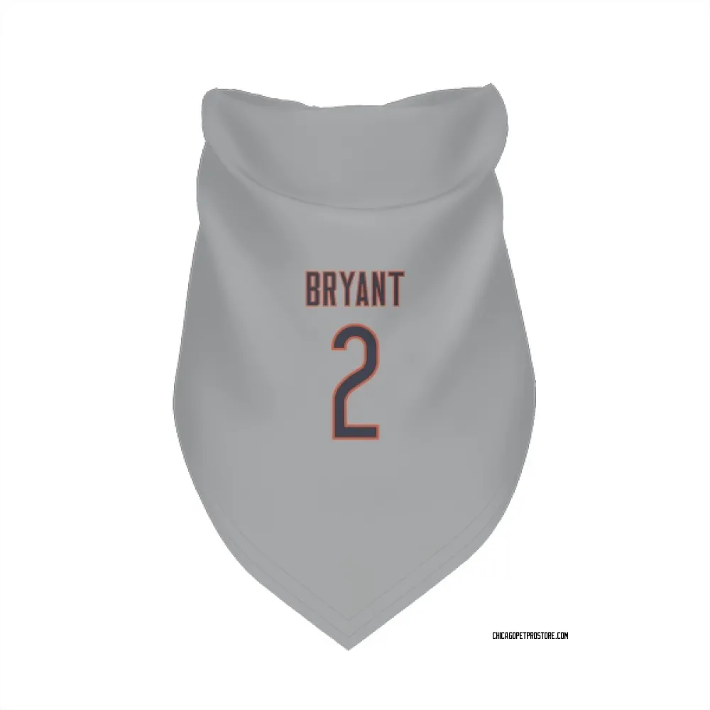 Chicago Bears Coby Bryant Silver Pet Bandana for Dog & Cat