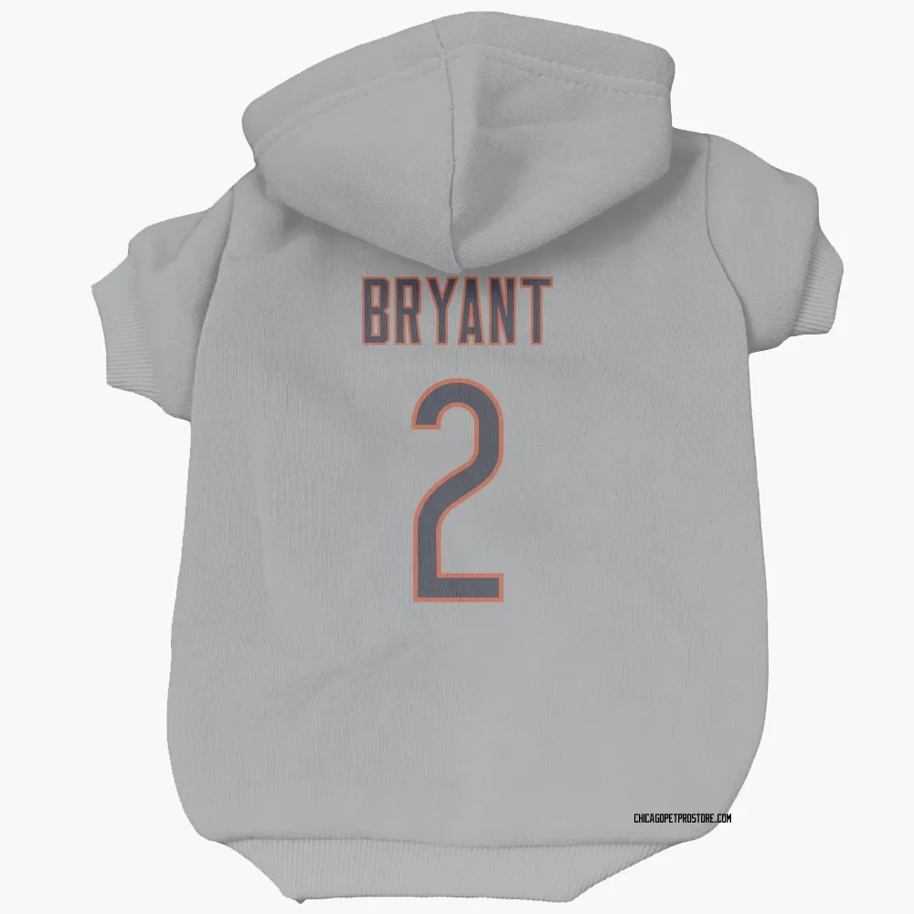 Chicago Bears Coby Bryant Silver Pet Hoodie for Dog & Cat
