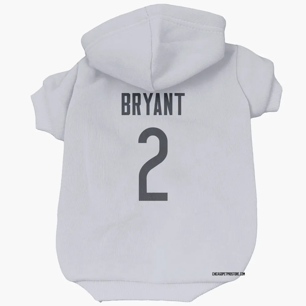 Chicago Bears Coby Bryant White Pet Hoodie for Dog & Cat