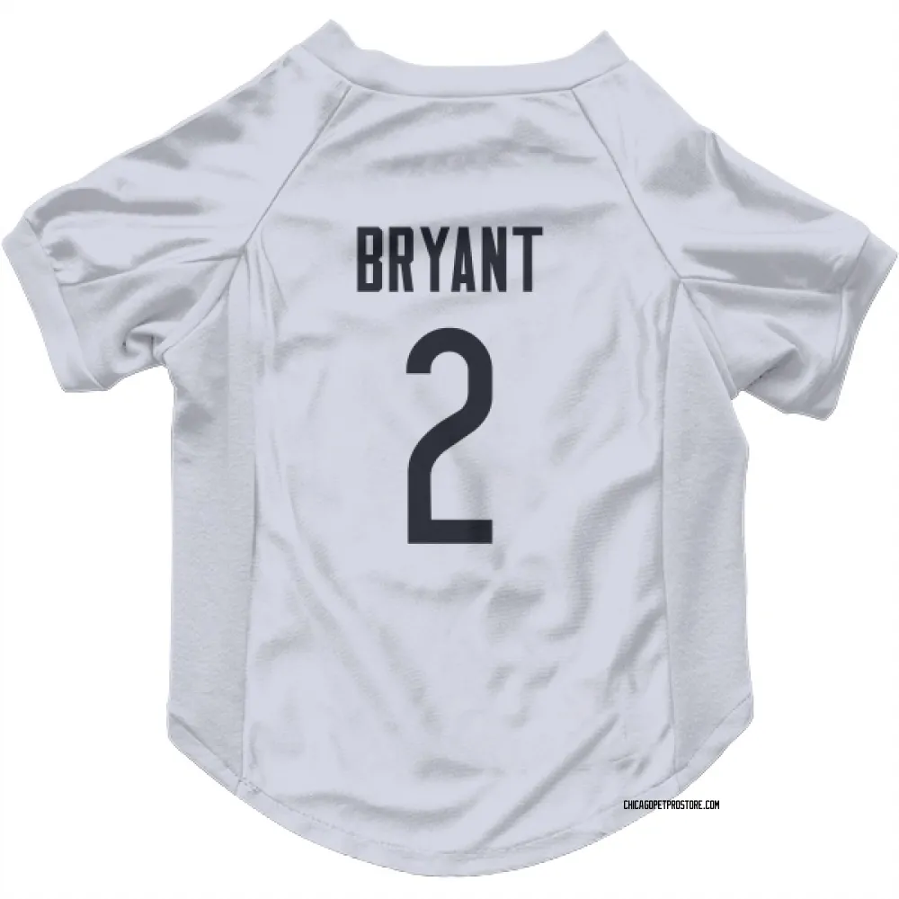 Chicago Bears Coby Bryant White Pet Jersey for Dog & Cat