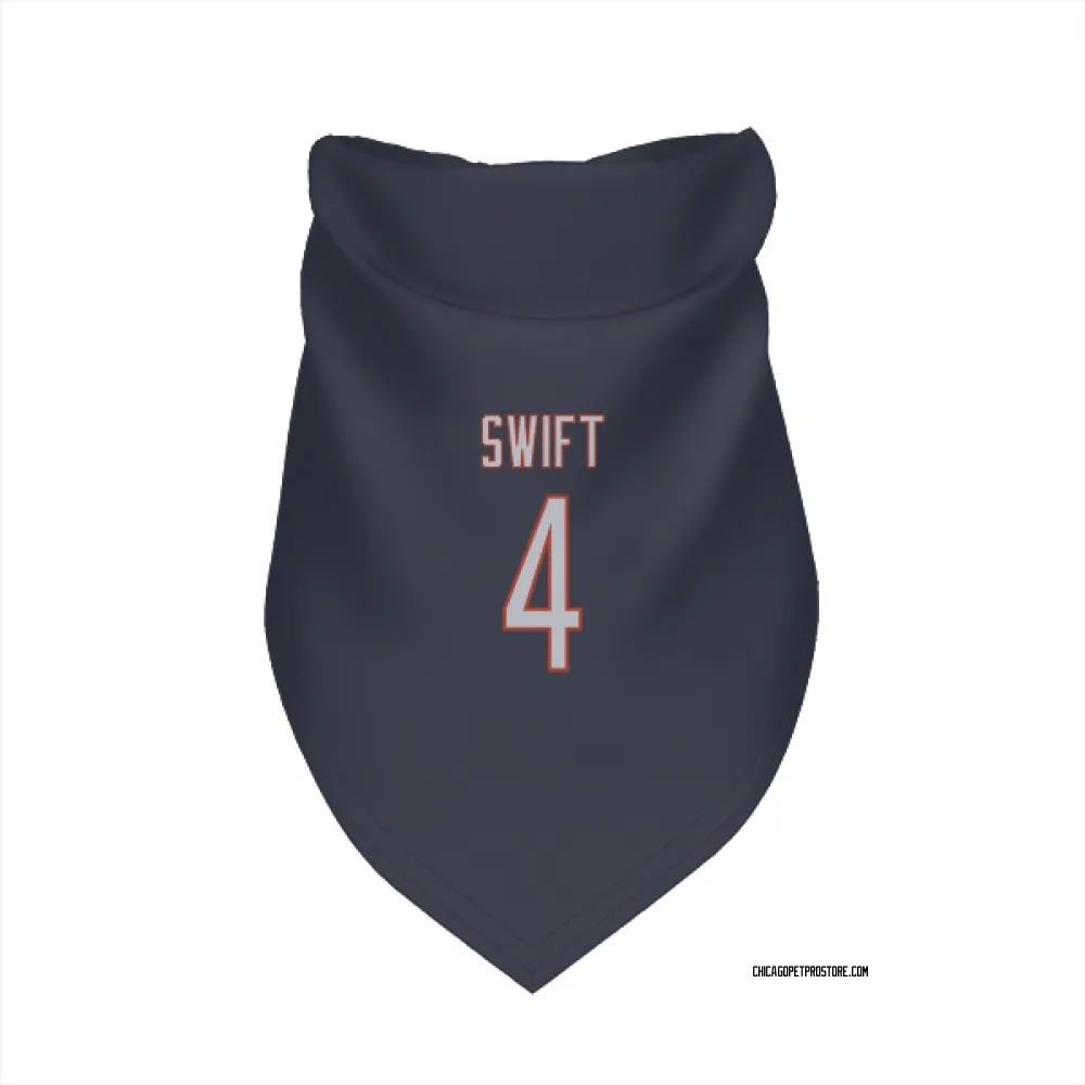 Chicago Bears D'Andre Swift Navy Pet Bandana for Dog & Cat