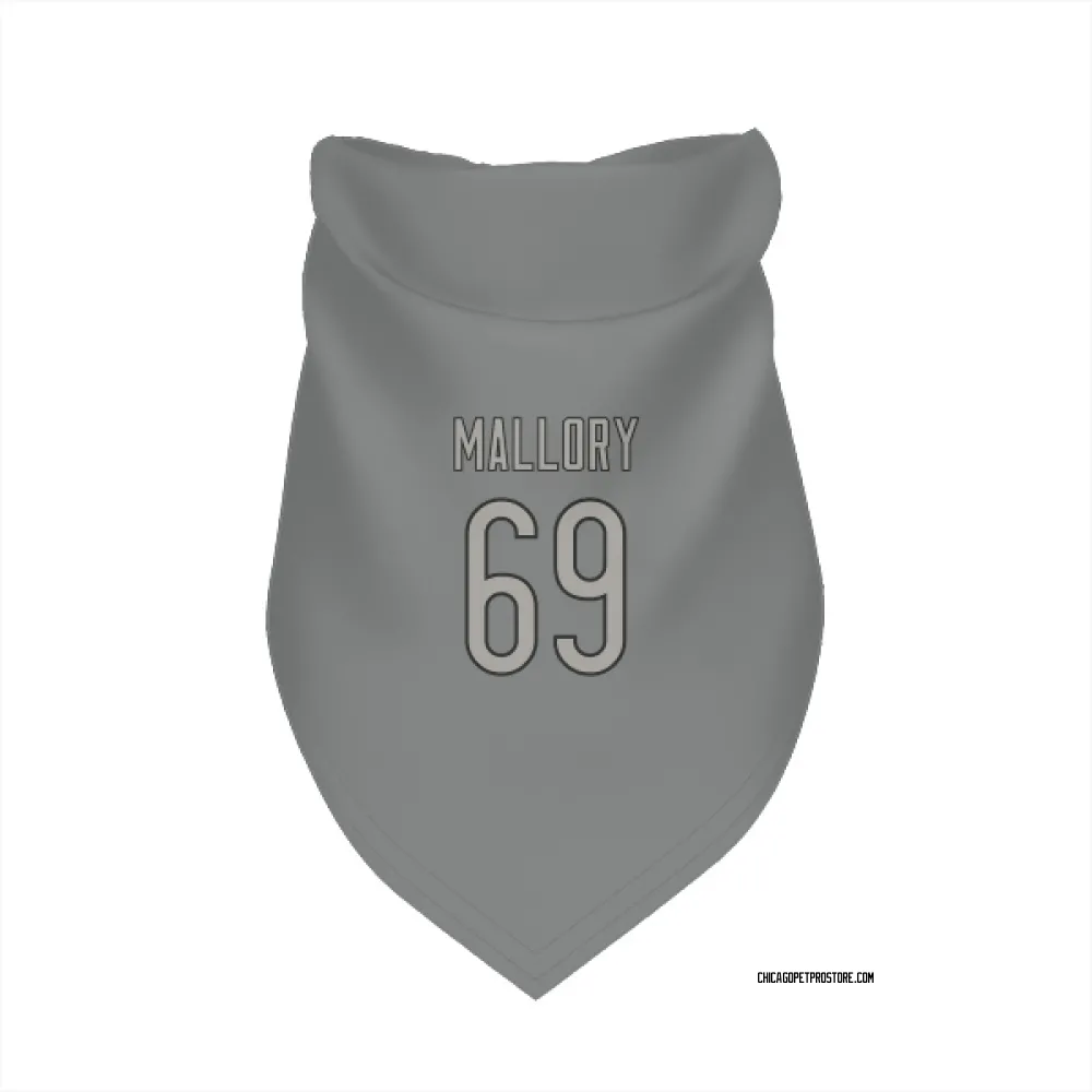 Chicago Bears Dashaun Mallory Charcoal Pet Bandana for Dog & Cat