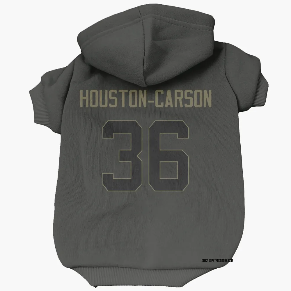 Chicago Bears DeAndre Houston-Carson Black Service Pet Hoodie for Dog & Cat