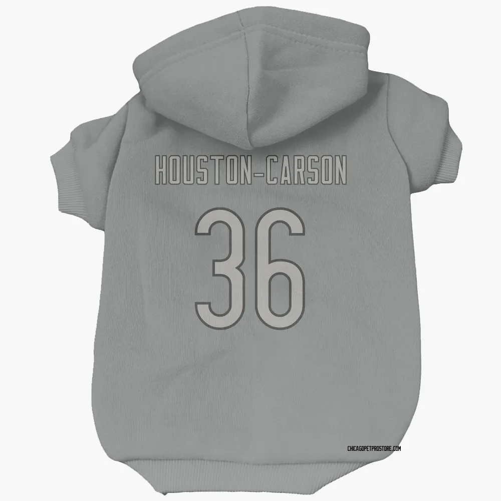 Chicago Bears DeAndre Houston-Carson Charcoal Pet Hoodie for Dog & Cat