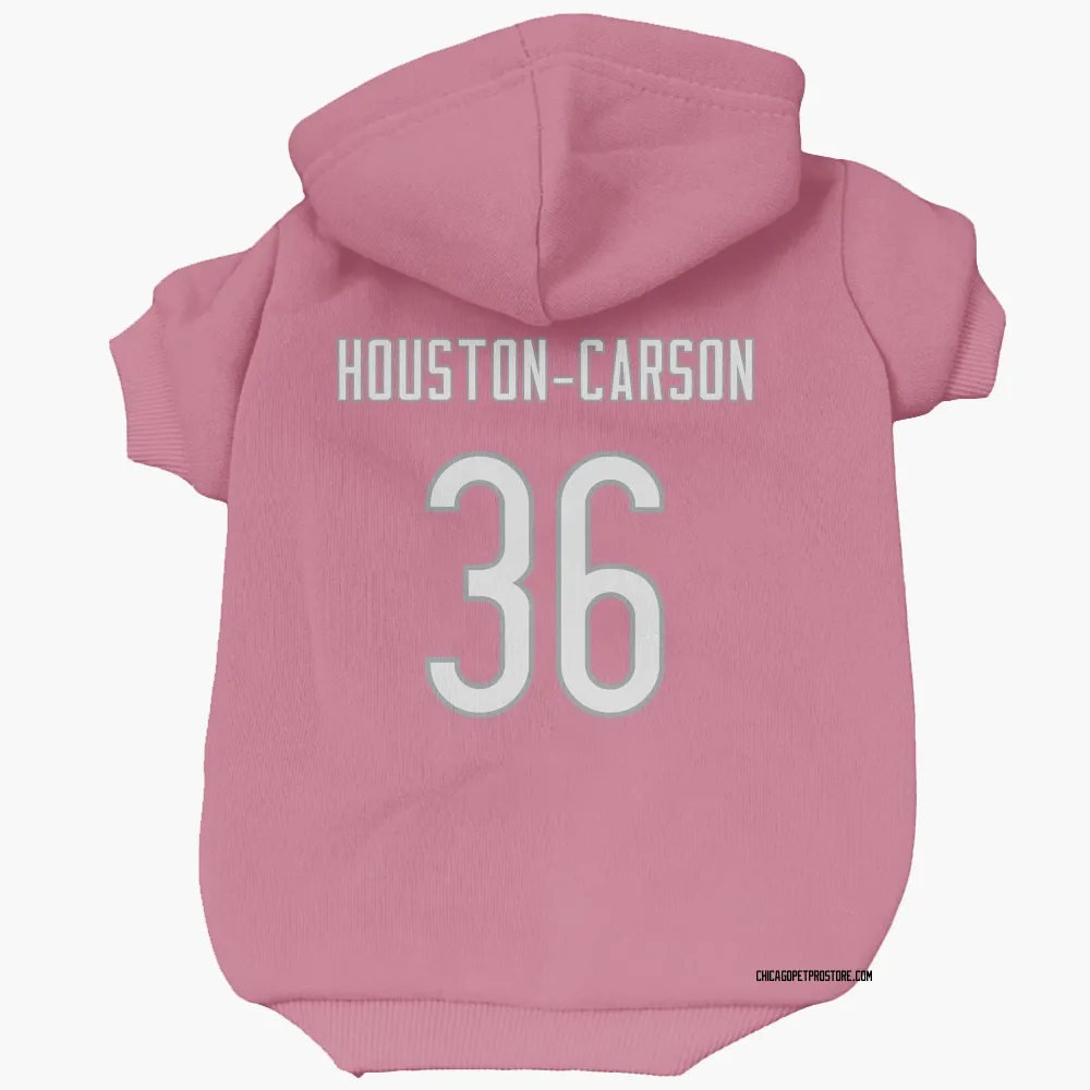 Chicago Bears DeAndre Houston-Carson Pink Pet Hoodie for Dog & Cat