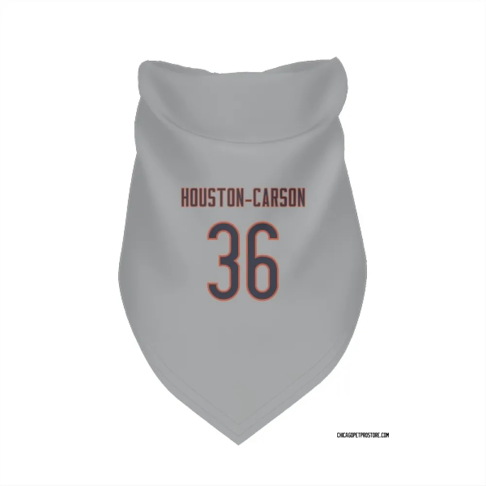 Chicago Bears DeAndre Houston-Carson Silver Pet Bandana for Dog & Cat