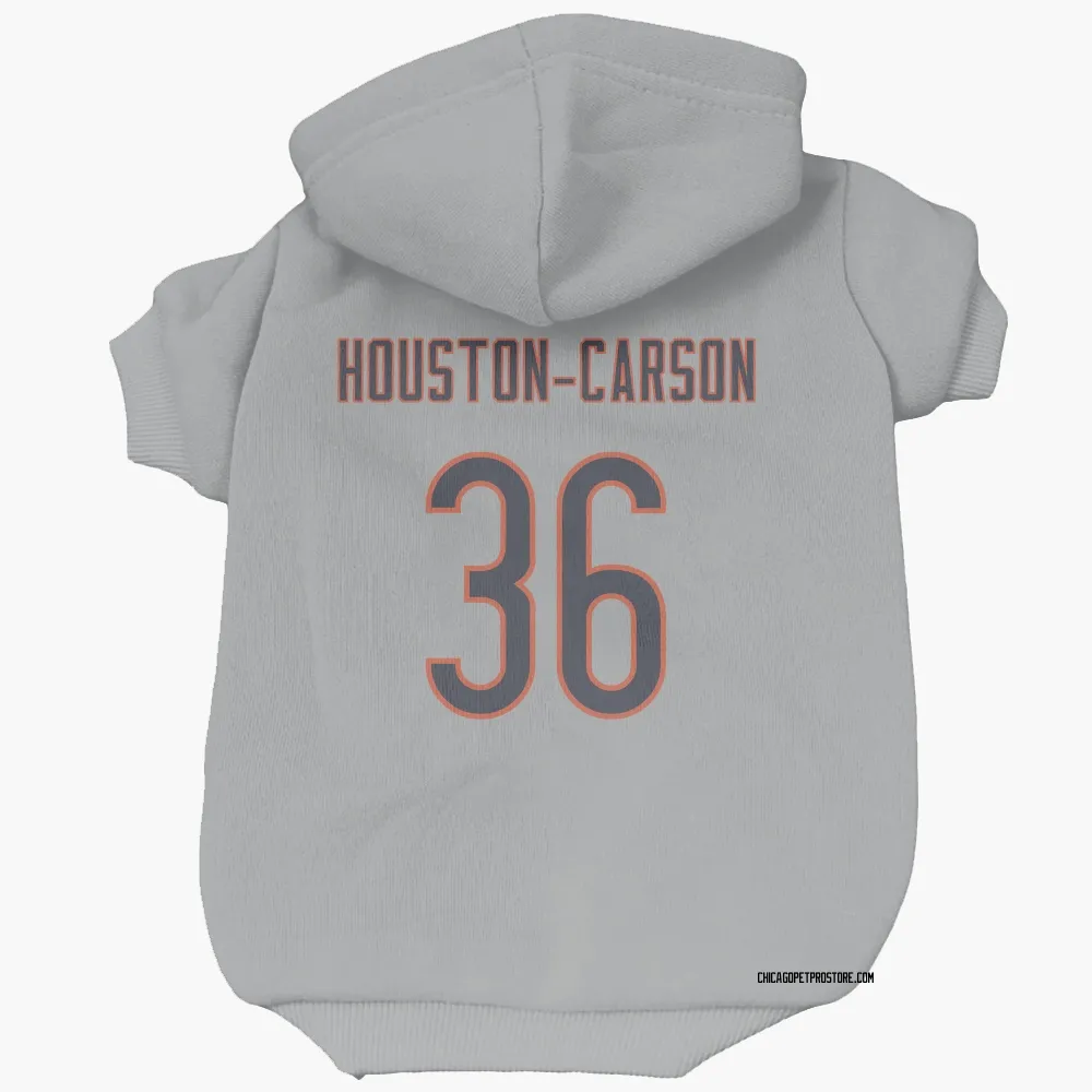 Chicago Bears DeAndre Houston-Carson Silver Pet Hoodie for Dog & Cat