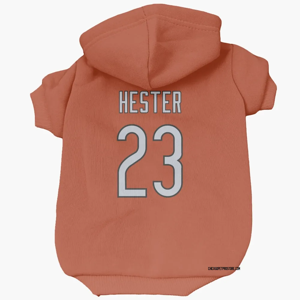 Chicago Bears Devin Hester Orange Pet Hoodie for Dog & Cat