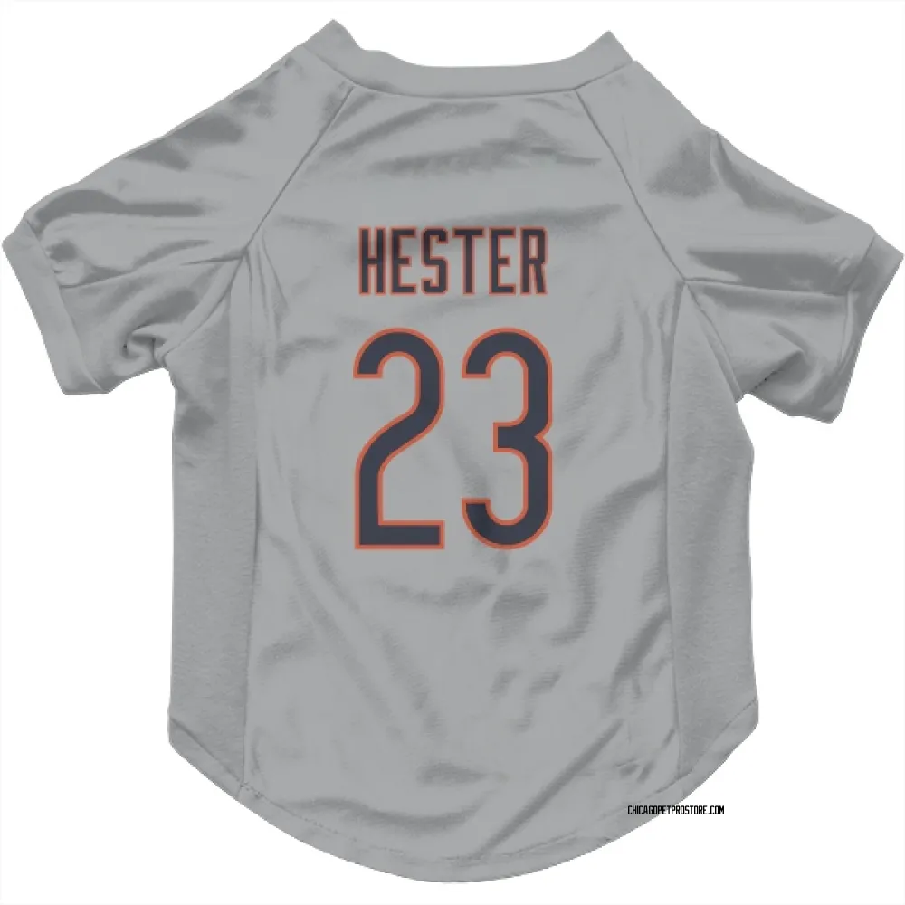Chicago Bears Devin Hester Silver Pet Jersey for Dog & Cat