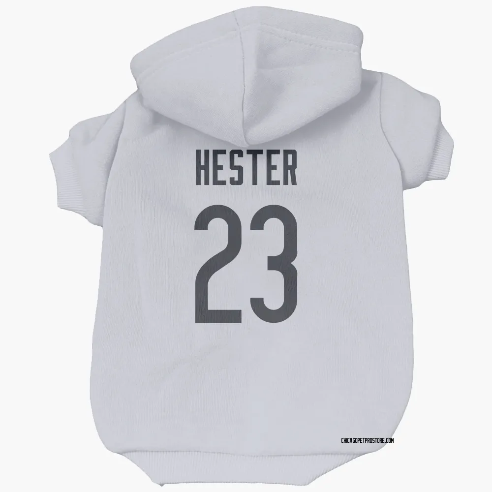 Chicago Bears Devin Hester White Pet Hoodie for Dog & Cat