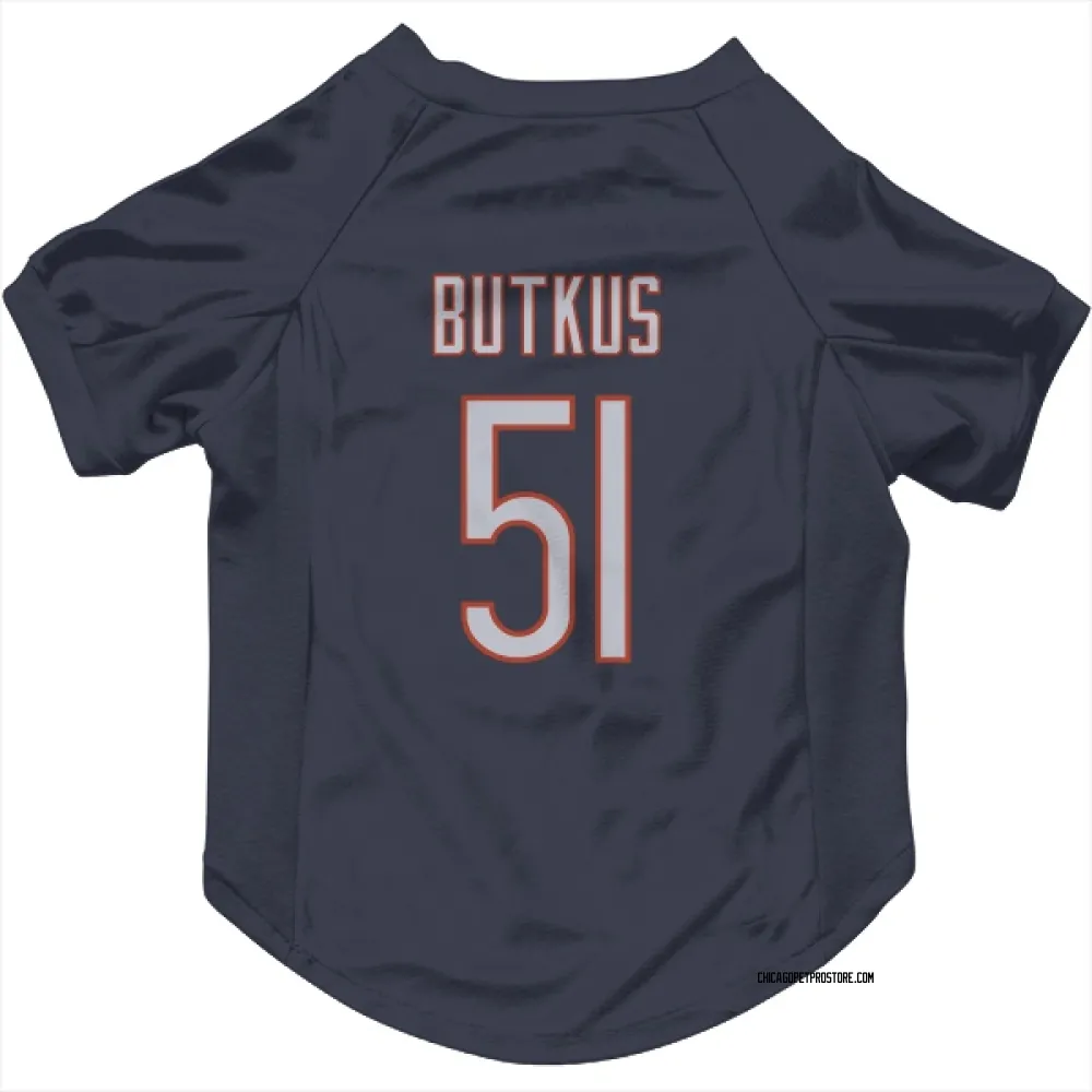 Chicago Bears Dick Butkus Navy Pet Jersey for Dog & Cat