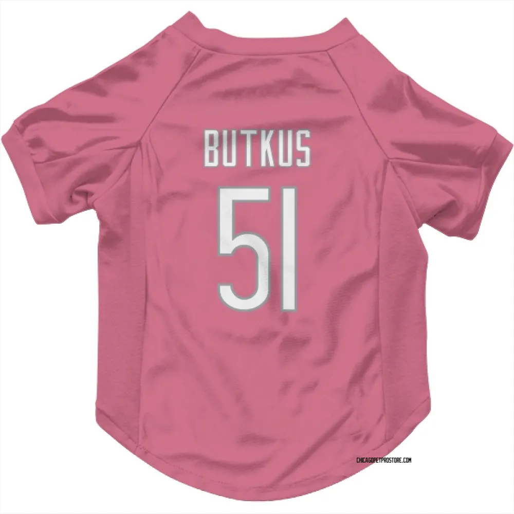 Chicago Bears Dick Butkus Pink Pet Jersey for Dog & Cat