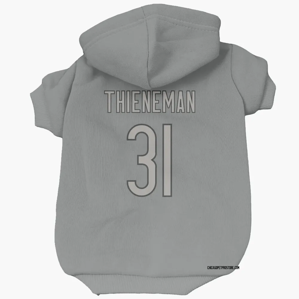 Chicago Bears Dillon Thieneman Charcoal Pet Hoodie for Dog & Cat