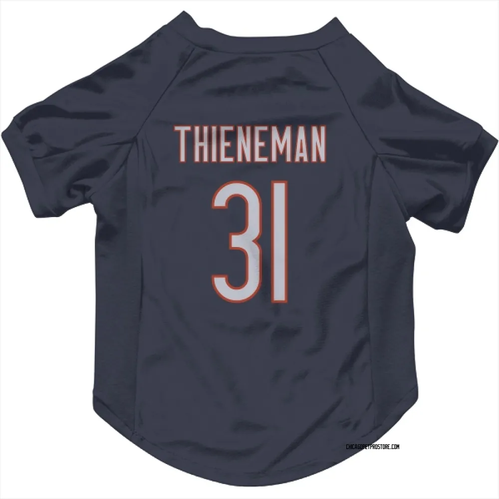Chicago Bears Dillon Thieneman Navy Pet Jersey for Dog & Cat