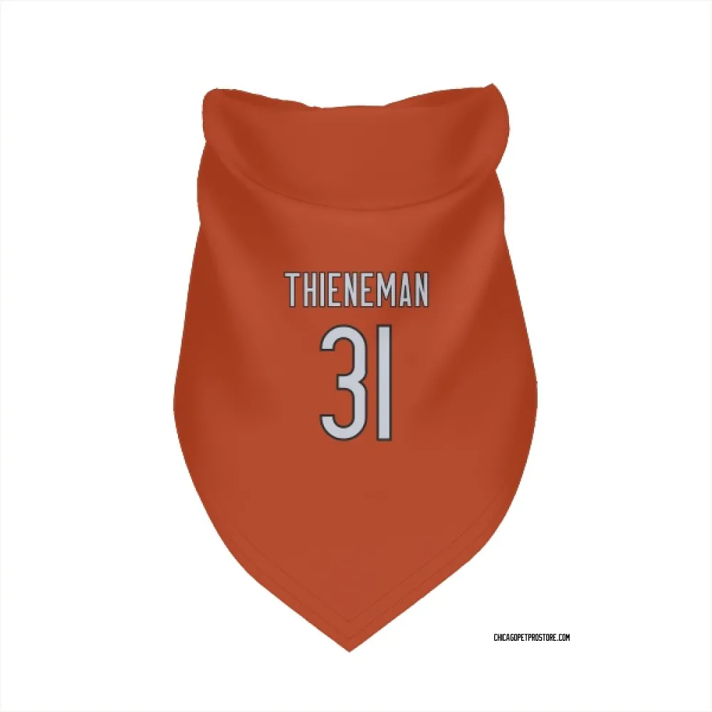 Chicago Bears Dillon Thieneman Orange Pet Bandana for Dog & Cat