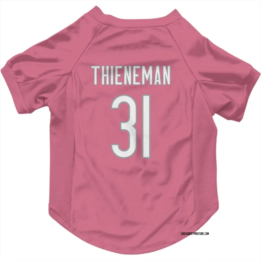Chicago Bears Dillon Thieneman Pink Pet Jersey for Dog & Cat