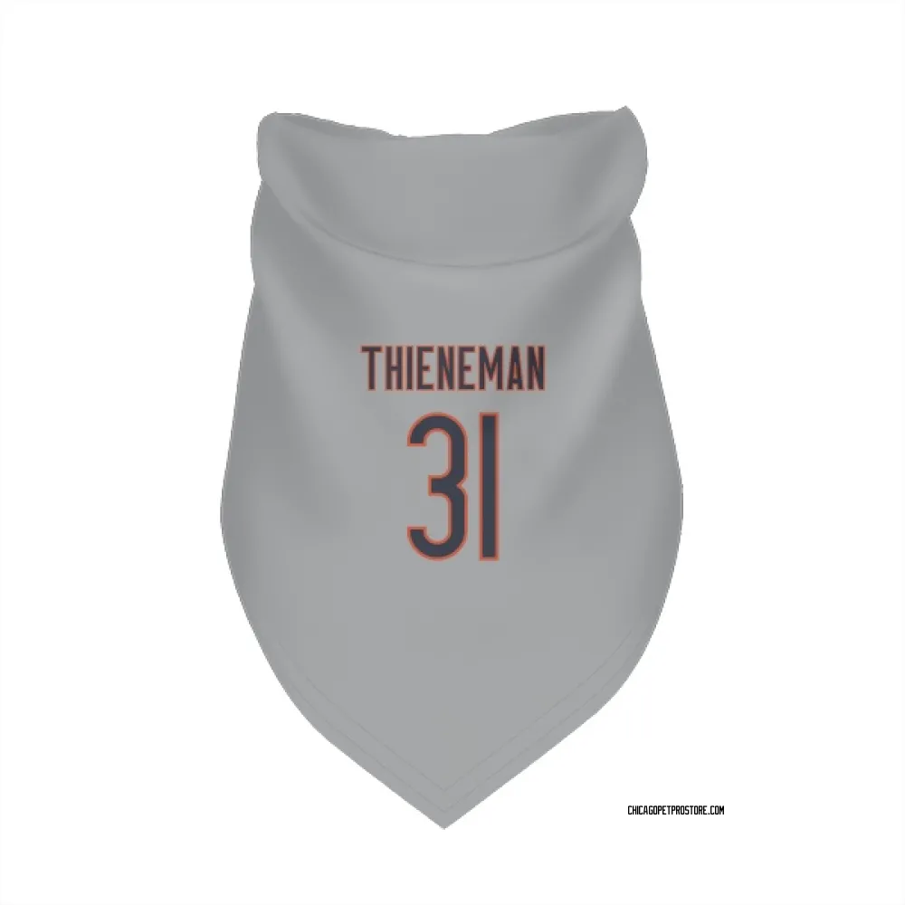 Chicago Bears Dillon Thieneman Silver Pet Bandana for Dog & Cat