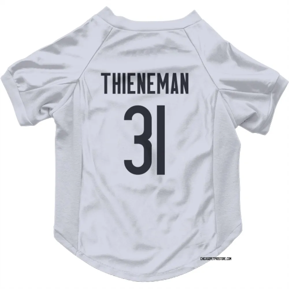 Chicago Bears Dillon Thieneman White Pet Jersey for Dog & Cat