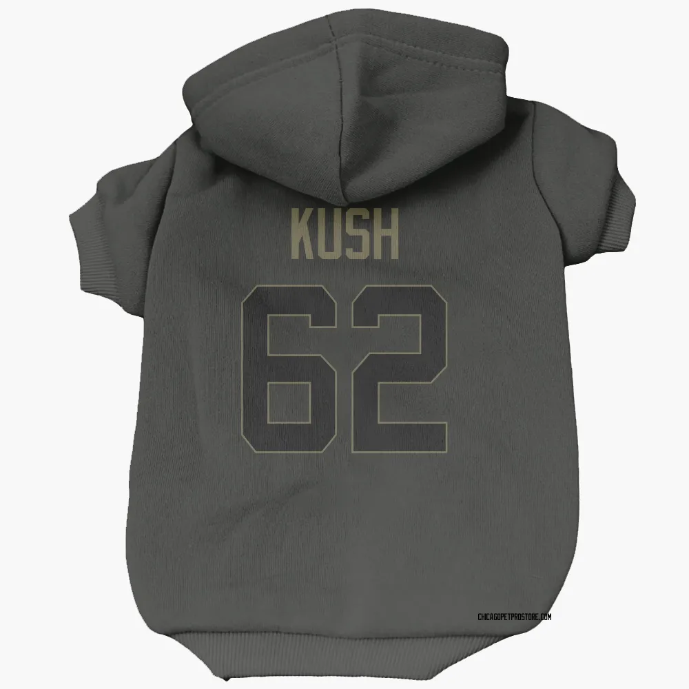 Chicago Bears Eric Kush Black Service Pet Hoodie for Dog & Cat