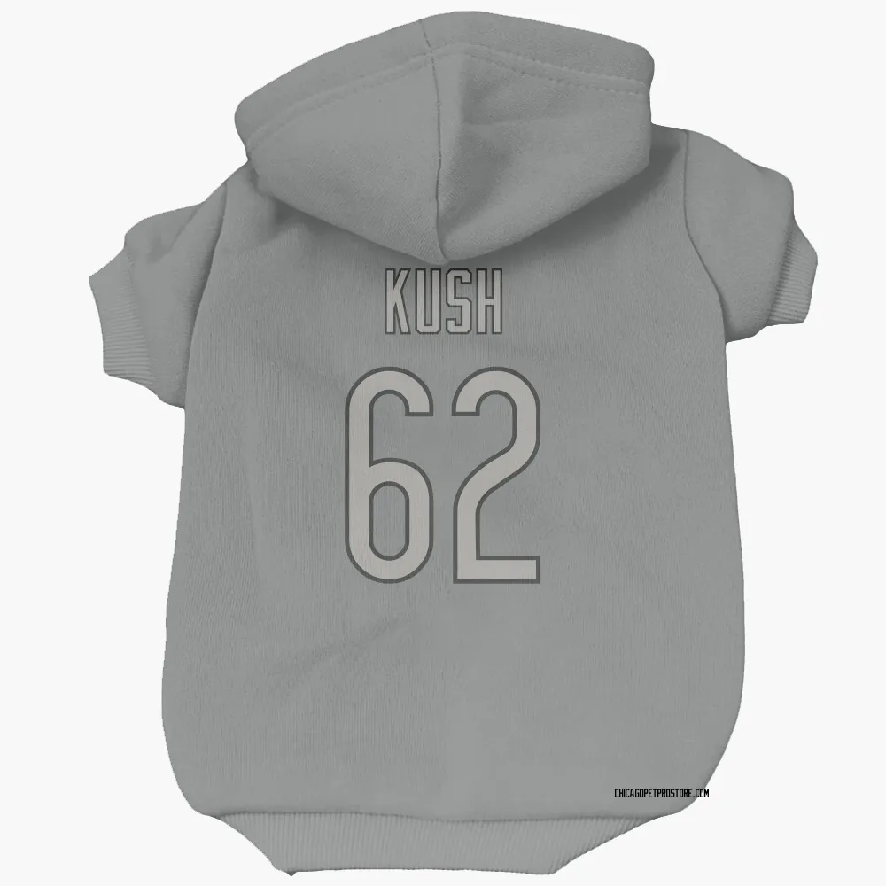 Chicago Bears Eric Kush Charcoal Pet Hoodie for Dog & Cat