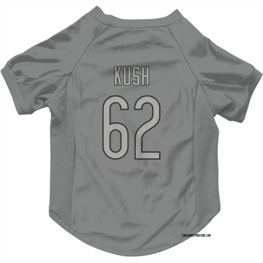 Chicago Bears Eric Kush Charcoal Pet Jersey for Dog & Cat