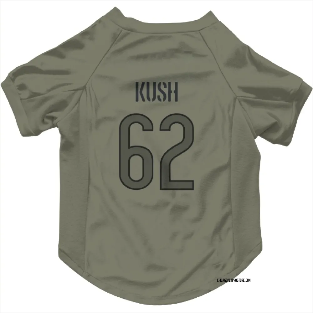 Chicago Bears Eric Kush Olive Pet Jersey for Dog & Cat