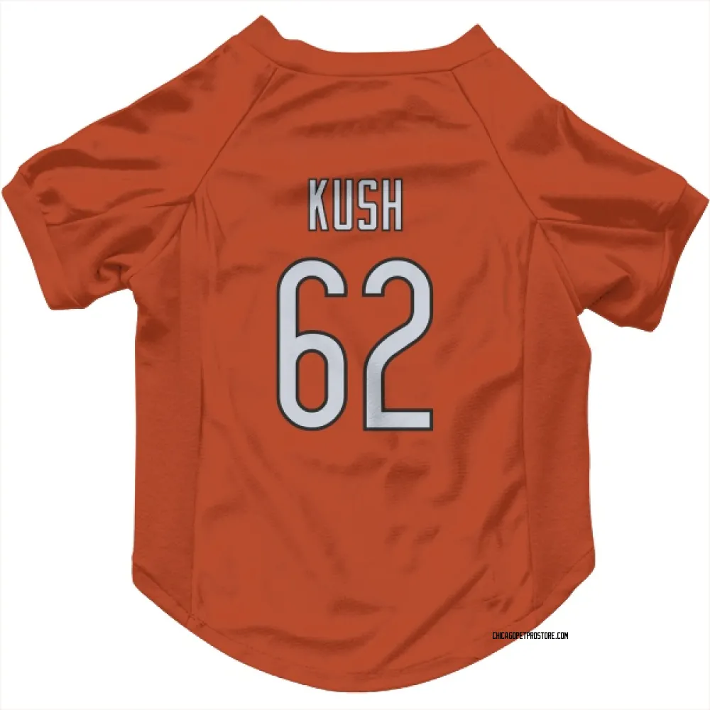 Chicago Bears Eric Kush Orange Pet Jersey for Dog & Cat