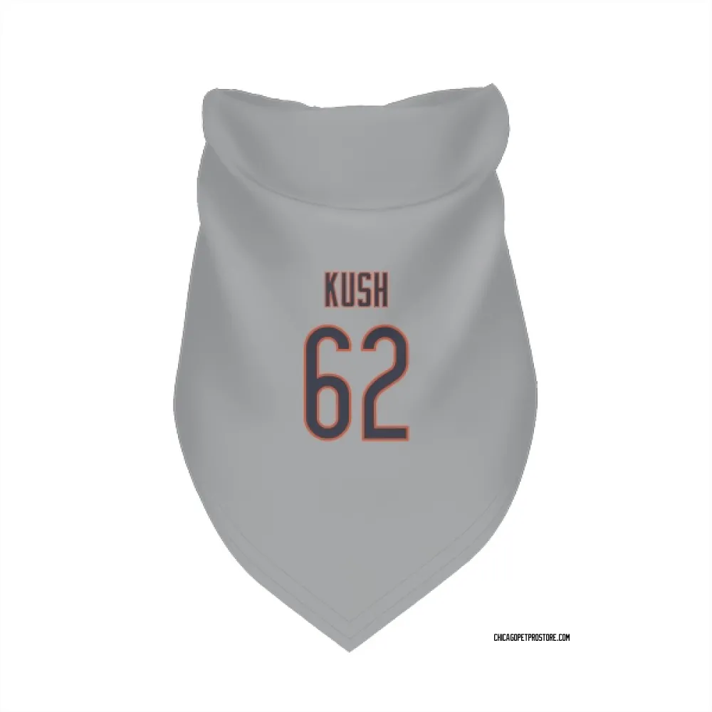 Chicago Bears Eric Kush Silver Pet Bandana for Dog & Cat