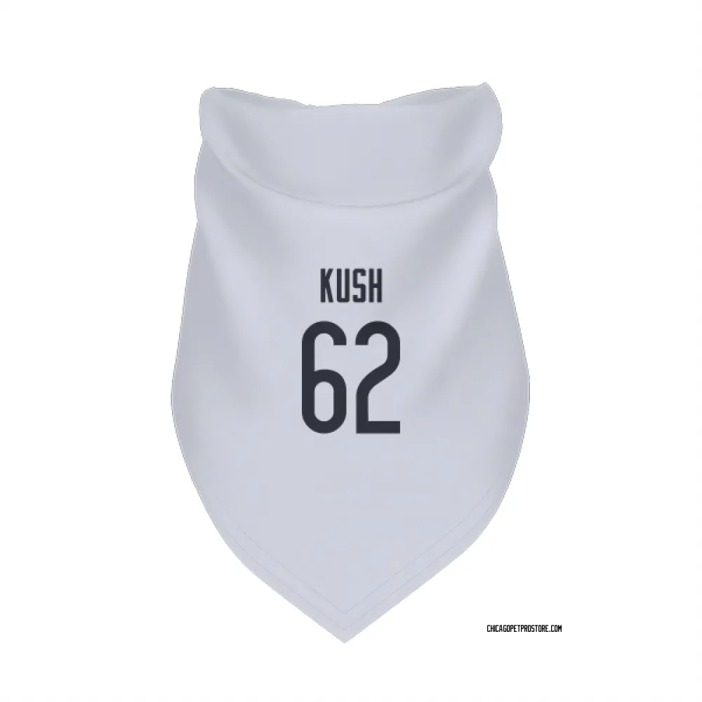 Chicago Bears Eric Kush White Pet Bandana for Dog & Cat