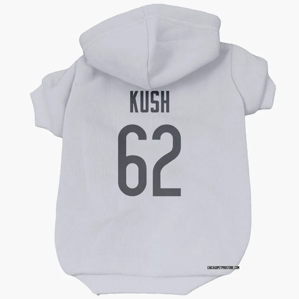 Chicago Bears Eric Kush White Pet Hoodie for Dog & Cat