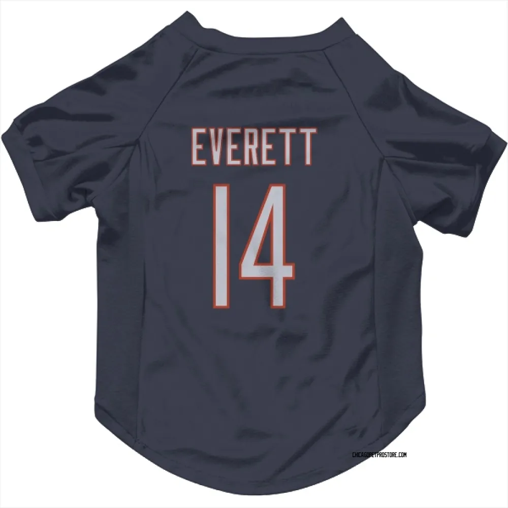 Chicago Bears Gerald Everett Navy Pet Jersey for Dog & Cat