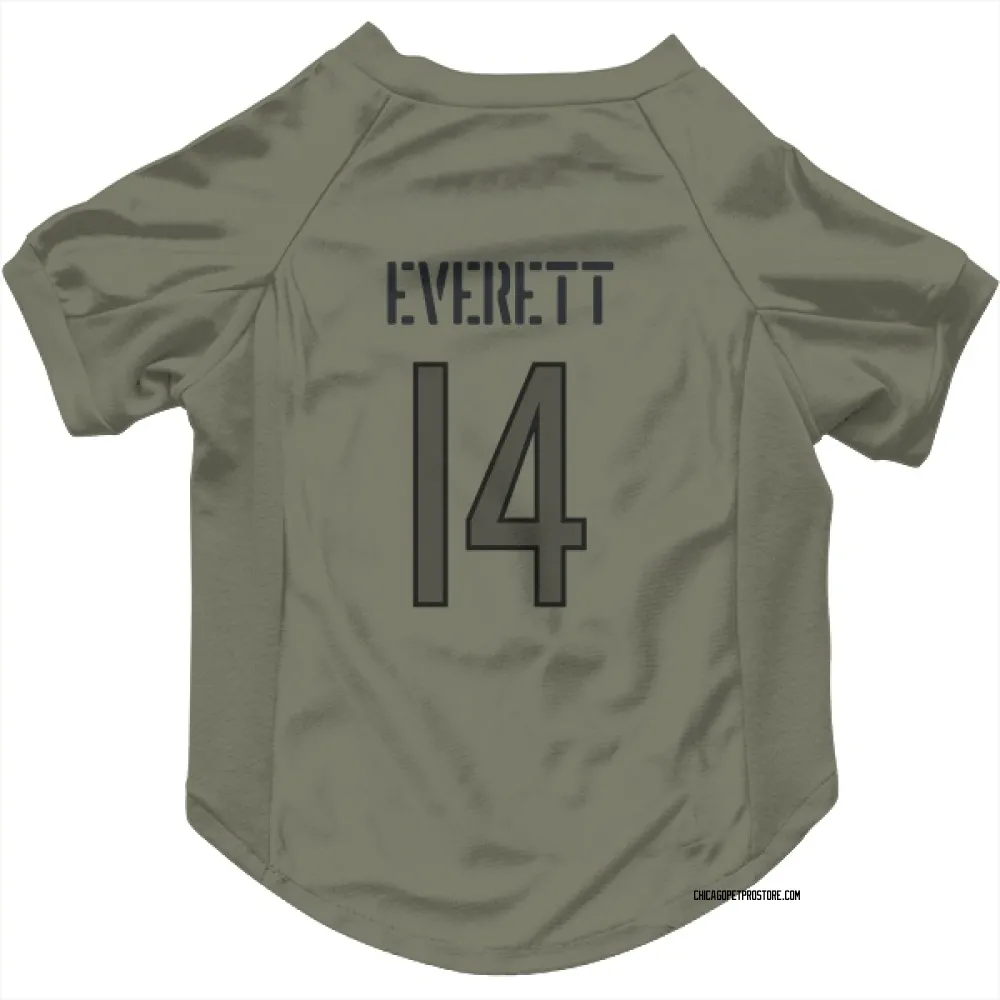 Chicago Bears Gerald Everett Olive Pet Jersey for Dog & Cat